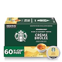 Flavored K-Cup Coffee Pods, Crème Brûlée for Keurig Brewers, 6 boxes (60 pods total)