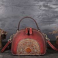 Women Bag Retro Leather Handbag Multifunctional First Layer Cowhide Friction Color Diagonal Handbag Bag Antique Style Handbags