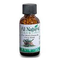 Focus Clear Mind Brain Booster Pro Meirs Remedy Attention Good Memory homeopathy Concentration Positive Mood Nootropics Lactose Free kids adults kosher pellets, 1 Ounce