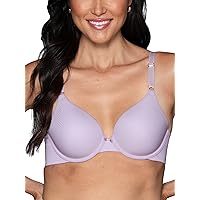 Vanity Fair Women's Full Coverage Beauty Back Smoothing Bra, 4-Way Stretch Fabric, Lightly Lined Cups up to DD