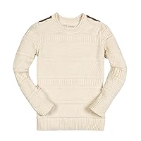 Hope & Henry Boys' Long Sleeve Crew Neck Pullover Sweater