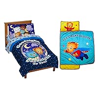 Jay Franco Daniel Tiger Good Dreams 5-Piece Toddler Bedding Bundle-Includes Bed Set, Nap Mat