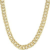 LIFETIME JEWELRY Cuban Link Chain Necklace 24k Gold Plated for Men and Women (6mm & 9.5mm)
