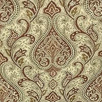 Vintage Versailles Damask Design Luxurious Classic Jacquard Furnishing Fabric for Upholstery Sofa, Cushions, Dining Chair, Craft - Width 54 inches - Fabric by Yard - Gold Base