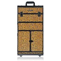 SHANY REBEL Series Pro Makeup Artists Rolling Train Case - Trolley Case - Spring Cheetah