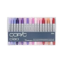 Copic Ciao, Alcohol-based markers, 72 color Set A