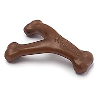 Benebone Wishbone Durable Dog Chew Toy for Aggressive Chewers, Real Peanut, Made in USA, Small, for Any breed