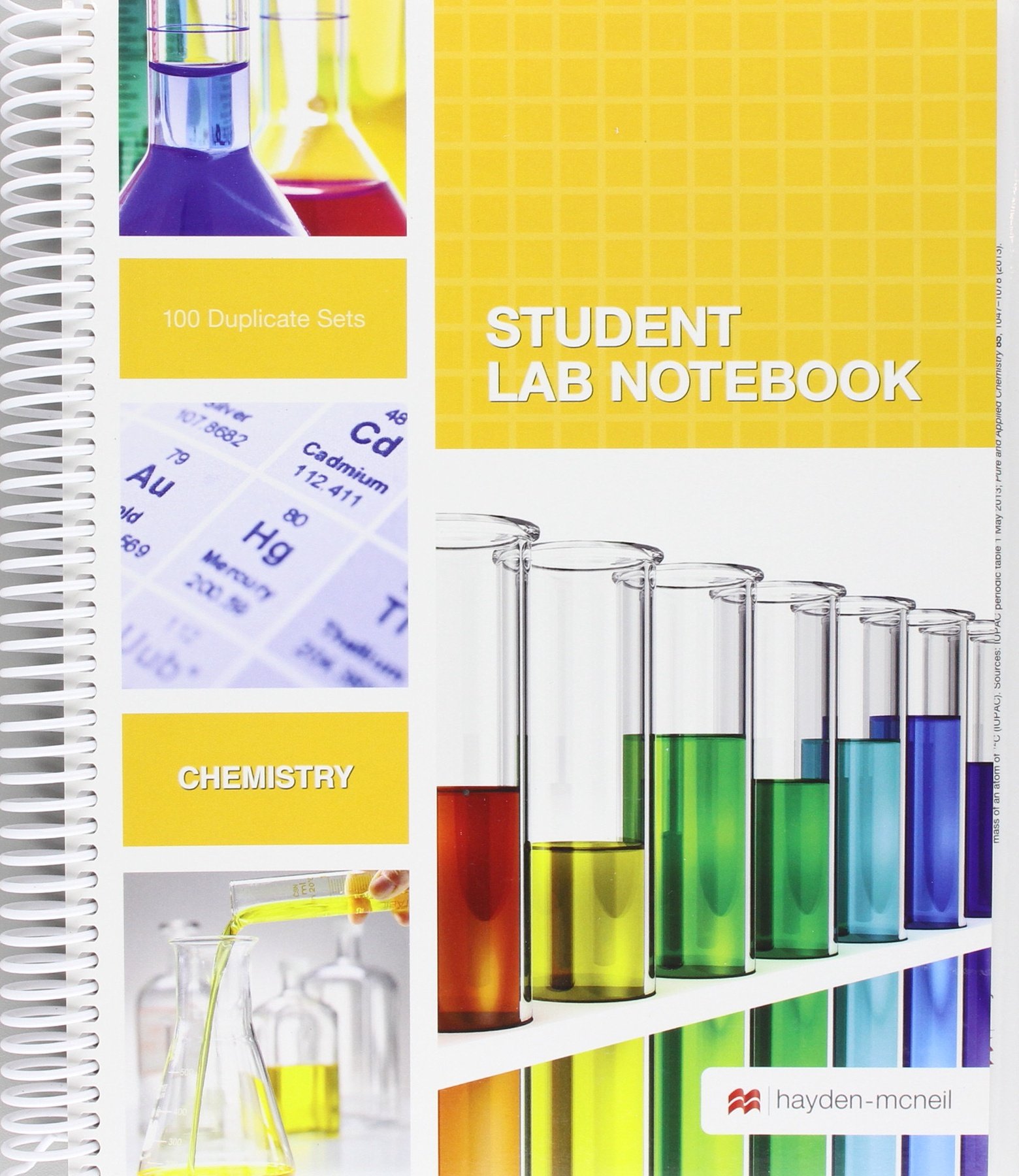 Student Lab Notebook: 100 Spiral Bound duplicate pages(Package may vary)