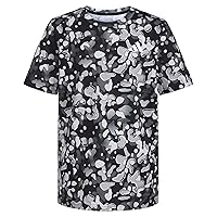 adidas Boys' Short Sleeve Cotton Camo Print T-Shirt