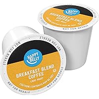 Amazon Brand - Happy Belly Light Roast Coffee Pods, Breakfast Blend, Compatible with Keurig 2.0 K-Cup Brewers, 24 Count