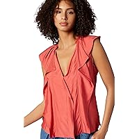Joie Women's Raquel Top in Spiced Coral