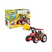 Revell 00815 Tractor with Loader and Figure, Multi Colour, Länge ca. 28 cm