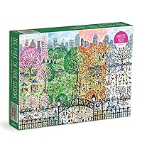 Galison Michael Storrings Dog Park in Four Seasons 1000 Piece Puzzle from Galison - Beautiful 1000 Piece Puzzle for Adults, Challenging and Fun, Thick and Sturdy Pieces, Great Gift Idea