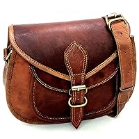 Women Vintage Style Genuine Leather Crossbody Shoulder Bag Crossover Satchel ladies Purse Tote Handbags Travel