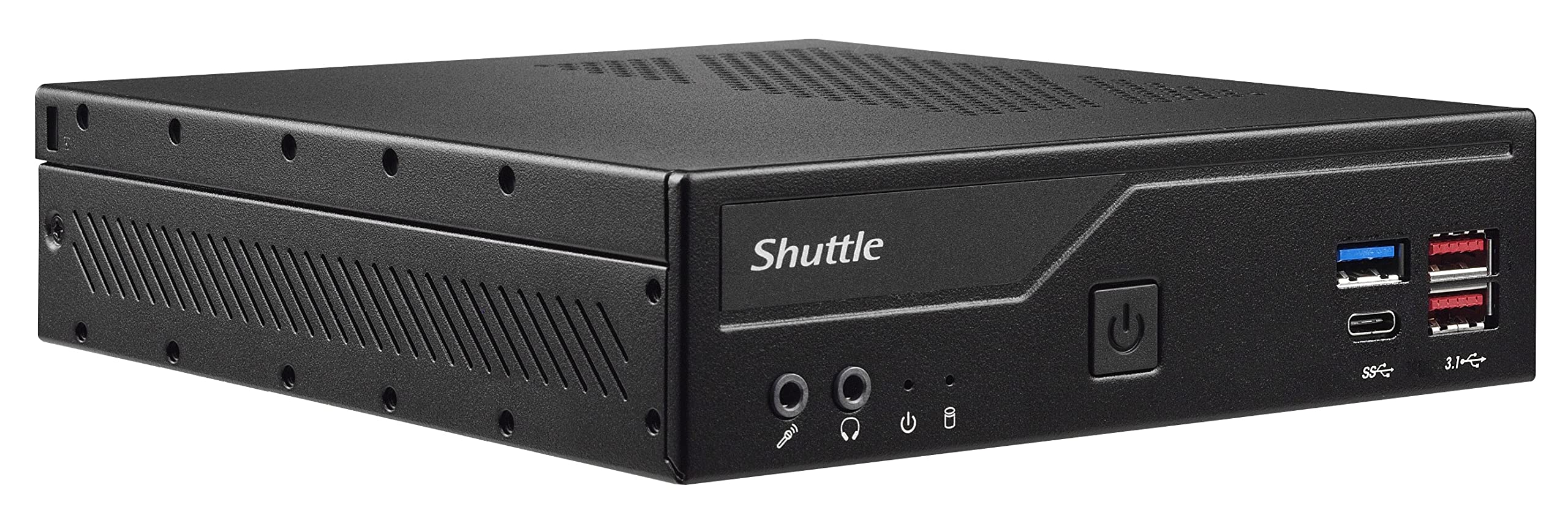 Shuttle XPC Slim DH470C Mini Barebone PC Intel H470 Support 65W Cometlake-s LGA1200 CPU No Ram No HDD/SSD No CPU No OS (Vesa Mount Included) ,Black