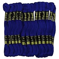 25 x Anchor Cross Stitch Hand Embroidery Floss Stranded Cotton Thread Skeins-Royal Blue