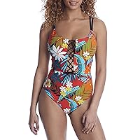 Skinny Dippers Women's Swimwear Jelly Beans Suga Babe Lace Up Front Removable Cup One Piece Swimsuit