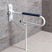 Bathroom Grab Bar Safety Support Rail, Wall-Mounted Toilet Handrails Bathroom Handrails Elderly Disabled Safety Support Grab Bar Bathroom Folding Grab Bar Balance Grab Bar