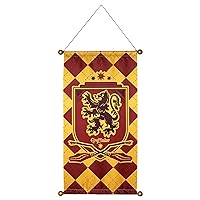 Rubie's Harry Potter Hogwarts Fabric House Banner with Plastic Dowel, Gryffindor, 30