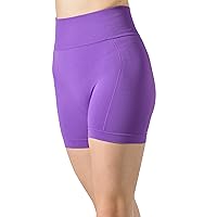 Risalti Gym Shorts for Women Ribbed Ilena - Leggings for Women in Microfibre, Gym Leggings for Women High Waisted, Cycling Shorts Women, Womens Clothing, Women Shorts Seamless - Made in Italy