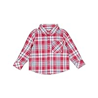 Boys' Toddler Mason Shirt Plaid, Multi, 12-18M
