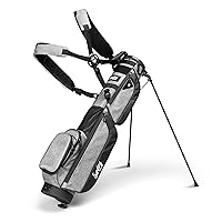 Sunday Golf Loma XL Bag - Lightweight Golf Bag with Strap and Stand – Easy to Carry Pitch n Putt Golf Bag – Golf Stand Bag for The Driving Range, Par 3 and Executive Courses, 3.4 pounds (Heather Gray)