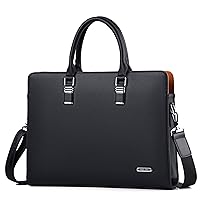 Genuine Leather Briefcase for Men 17 Inch Laptop Crossbody