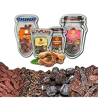 LUNGCHA Seedless Real Dried Tamarind from Thailand SET OF 4 PACKS Variety Mixed Favors of Candy & Snacks Spicy, Sweet, Sour, and Plum Savory Taste.