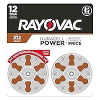 Rayovac Size 312 Hearing Aid Batteries, Hearing Aid Batteries Size 312, 12 Count