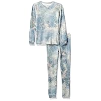 PJ Salvage Girls' Kids' Sleepwear Long Sleeve Top and Bottom Velour Pajama Set