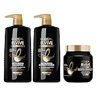 Elvive TR5 Power Restore Multi Use Treatment + Elvive Total Repair 5 Repairing Shampoo and Conditioner for Damaged Hair, 28 Ounce (Set of 2)