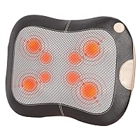 Real Relax Back Massager with Heat for Back Pain Relief, Shiatsu Kneading Massage Pillow, Ideal Gifts for Men Women