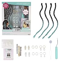 CGH Cute Girls Hairstyles! Braid Extensions & Beads - Crochet Hair Kit