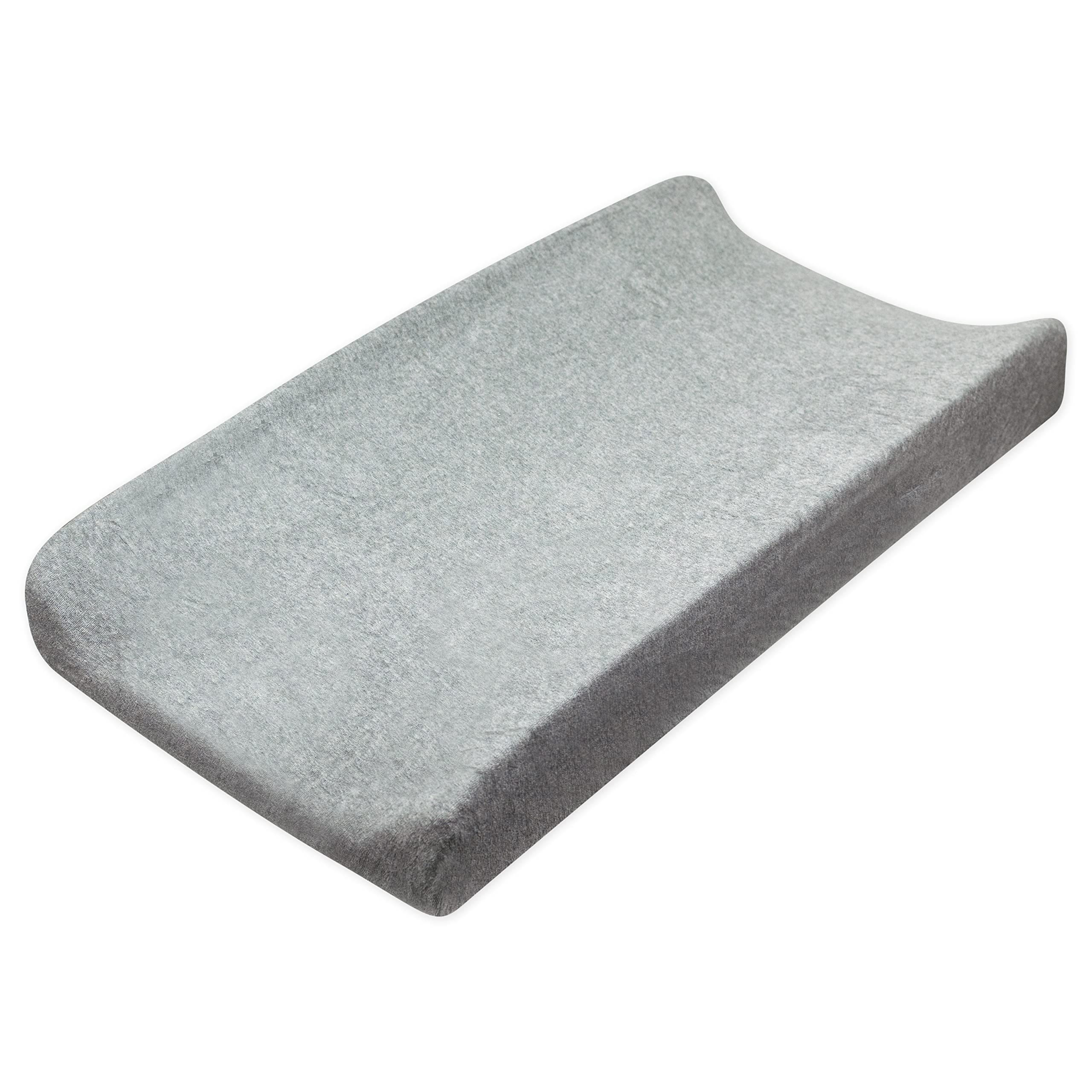 HonestBaby unisex baby Organic Cotton Changing Pad Cover and Toddler Sleepers, Gray Heather, One Size US