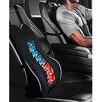 TheComfortZone Lumbar Support Pillow for Office Chair - Seat Cushion for  Lower Back Pain Relief - Desk Chair, Car, and Gaming Chair Backrest -  Memory