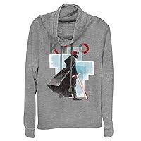 STAR WARS Kylo Red Mask Women's Long Sleeve Cowl Neck Pullover