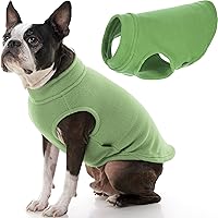 Gooby Stretch Fleece Vest Dog Sweater - Grass Green, Large - Warm Pullover Fleece Dog Jacket - Winter Dog Clothes for Small Dogs Boy - Dog Sweaters for Small Dogs to Dog Sweaters for Large Dogs