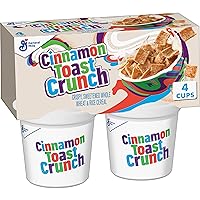 Original Cinnamon Toast Crunch Breakfast Cereal, 4 Pack 8 OZ Cereal Cup