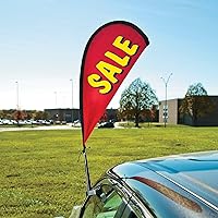 Fun Express - Sale Swoop Car Flag - Home Decor - Outdoor - Banners & Windsocks & Flags