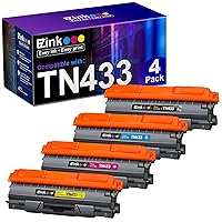 E-Z Ink (TM Compatible Toner Cartridge Replacement for Brother TN-433 TN433 TN433bk TN431 to use with HL-L8260CDW HL-L8360CDW MFC-L8610CDW MFC-L8900CDW (1 Black, 1 Cyan, 1 Magenta, 1 Yellow, 4 Pack)