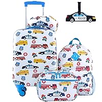 Travelers Club 5 Piece Kids' Luggage Set, First Responders