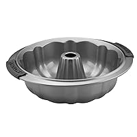 Anolon Advanced Nonstick Fluted Mold Baking Pan, 9.5 Inch, Gray, Carbon Steel