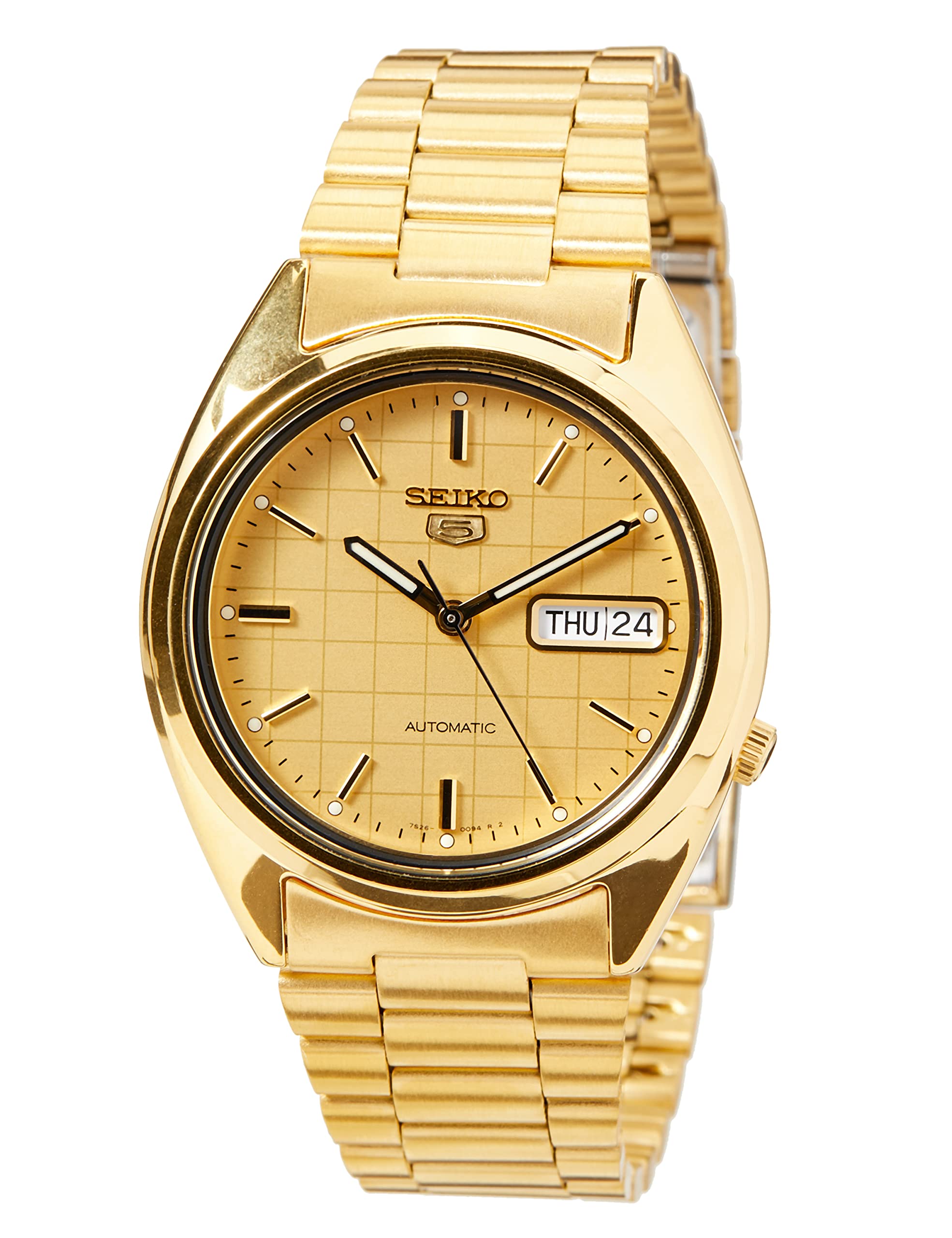 Mua Seiko Men's SNXL72 Seiko 5 Automatic Gold-Tone Stainless Steel Bracelet  Watch with Patterned Dial trên Amazon Mỹ chính hãng 2023 | Fado