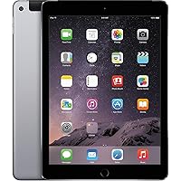 Apple iPad Air 2 MH2M2LLA_Space_Gray 9.7in Cellular Unlocked (GSM) + WiFi 64GB iPad- Tablet (Renewed)