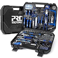 Prostormer 259-Piece Tool Set, General Home/Auto Repair Tool Kit with Plastic Storage Toolbox, Complete Household Tool Box with Essential Tools for Men and Women