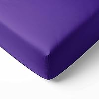 Bacati Solid Purple Fitted Crib Sheet 28