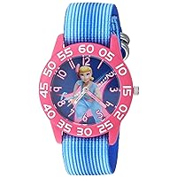Disney Toy Story Kids' Plastic Time Teacher Analog Quartz Nylon Strap Watch