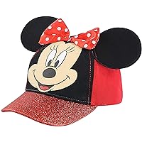 Disney Baseball Cap, Minnie Mouse Ears Adjustable Toddler Or Girl Hats for Kids