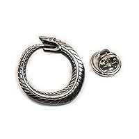 Ouroboros Serpent Snake Eating Tail Renew Egyptian Cycle Hat Jacket Tie Tack Lapel Pin