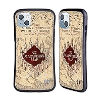 Head Case Designs Officially Licensed Harry Potter The Marauder's Map Prisoner of Azkaban II Hybrid Case Compatible with Apple iPhone 14 Plus
